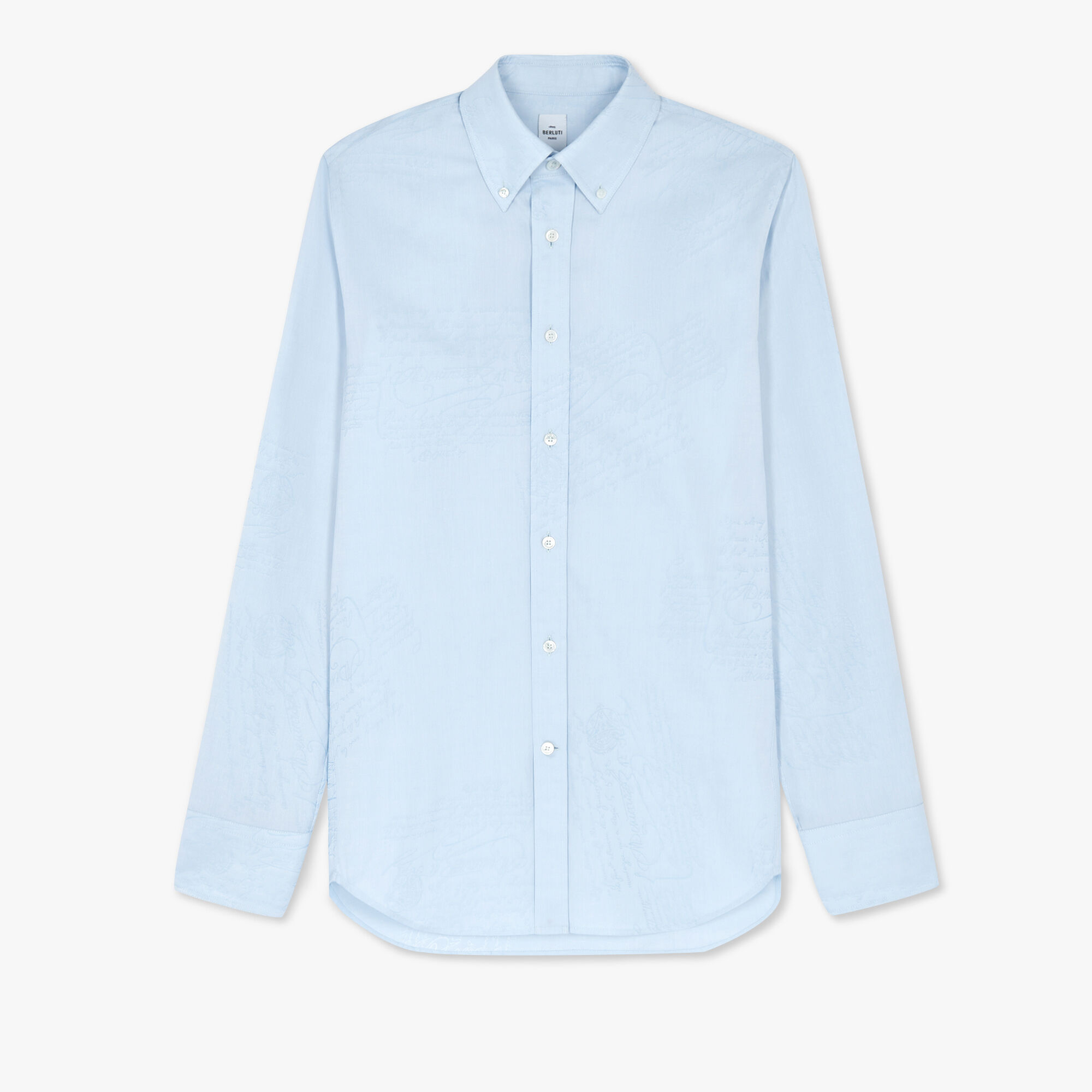 Chemise Alessandro À Col Boutonne En Coton Scritto