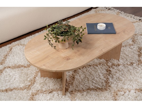 CONCEPT1 - Table basse Sable chene saphir 119 x 60 x h40cm