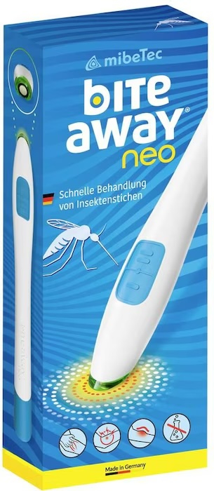 Neo Wärmestift Insektenstichheiler Elektrischer Anti-Itch Juckreiz Stift mit LED Licht (97000003) - Weiss