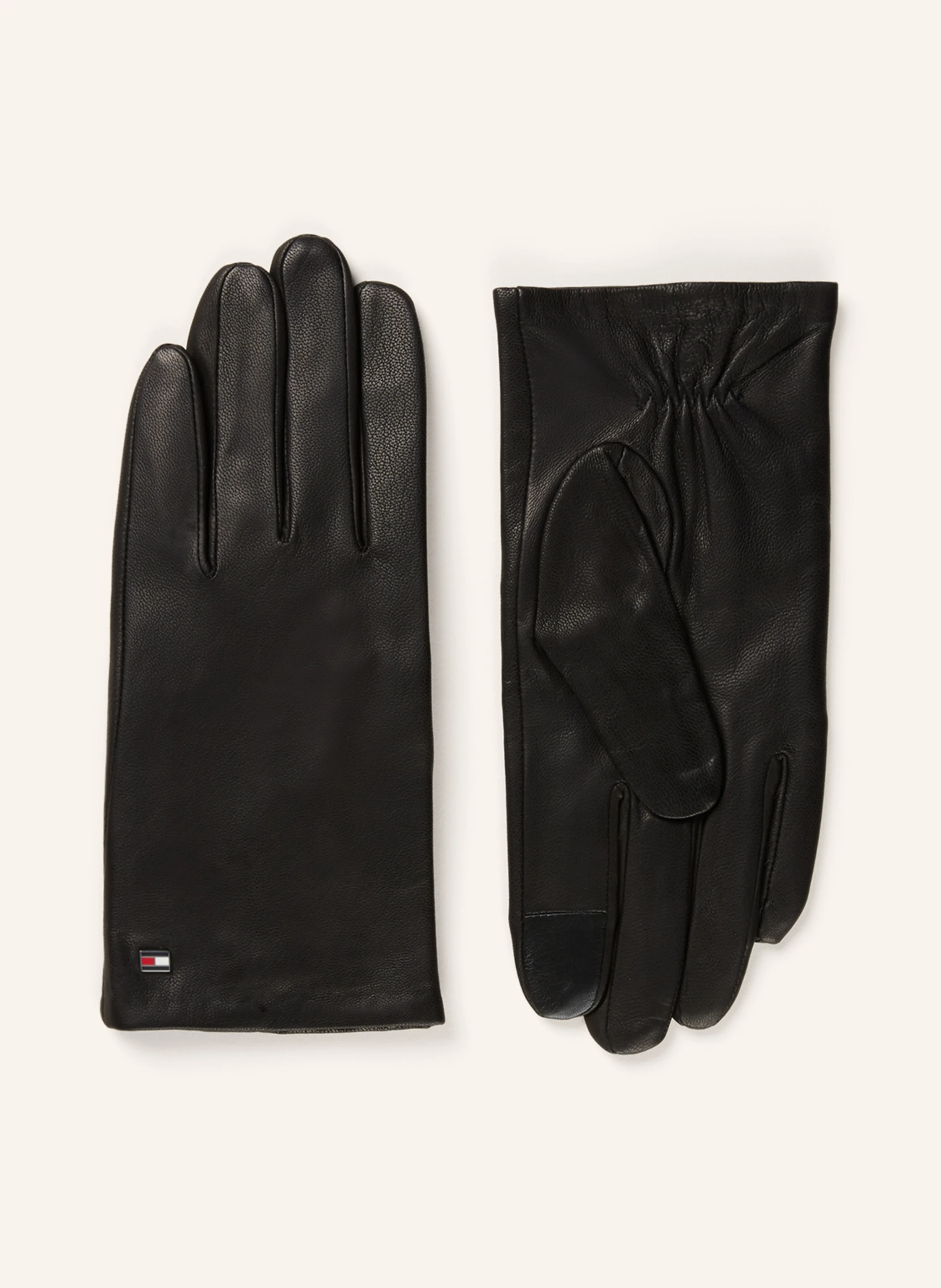 TOMMY HILFIGER Lederhandschuhe mit Touchscreen-Funktion