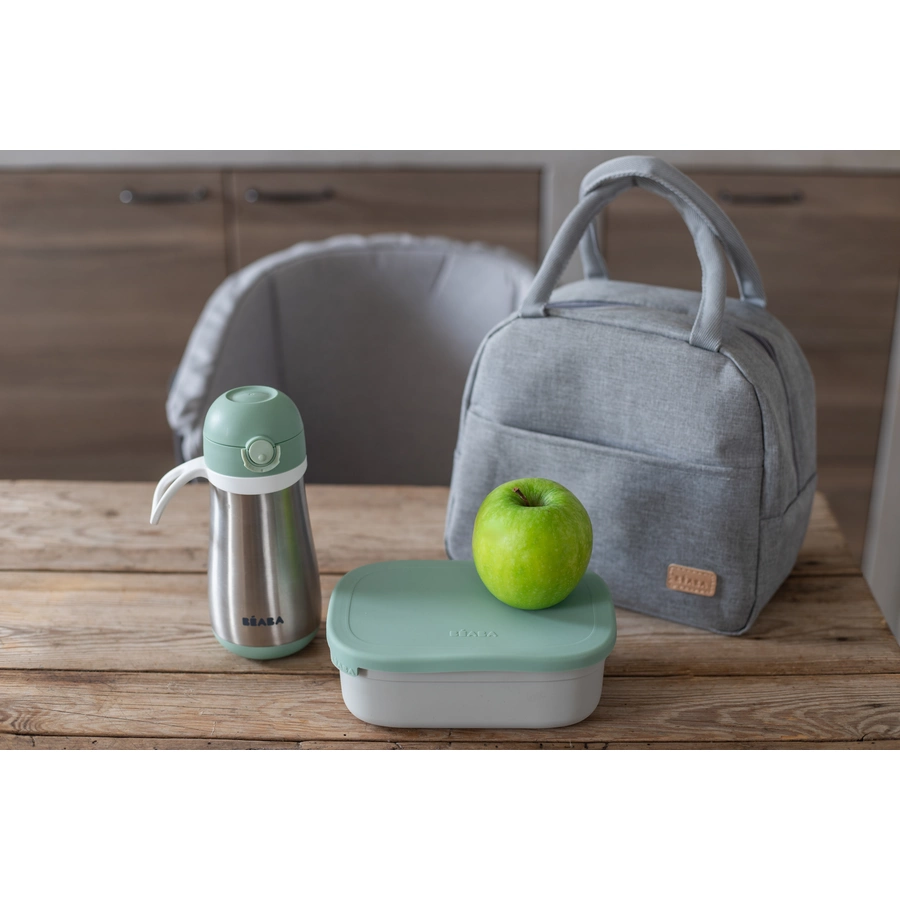 BEABA® Lunchbox aus Edelstahl - velvet grausalbeigrün