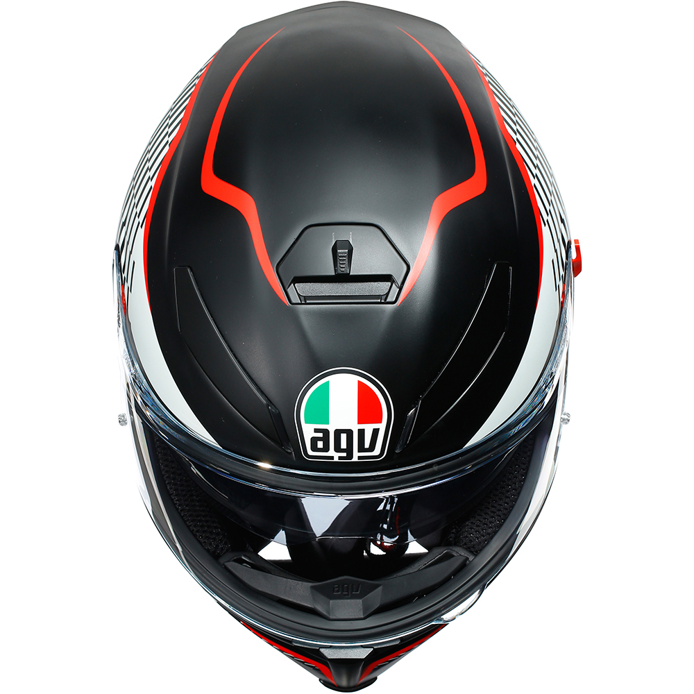 AGV - Casque K5 S Thunder Noir / Rouge / Blanc