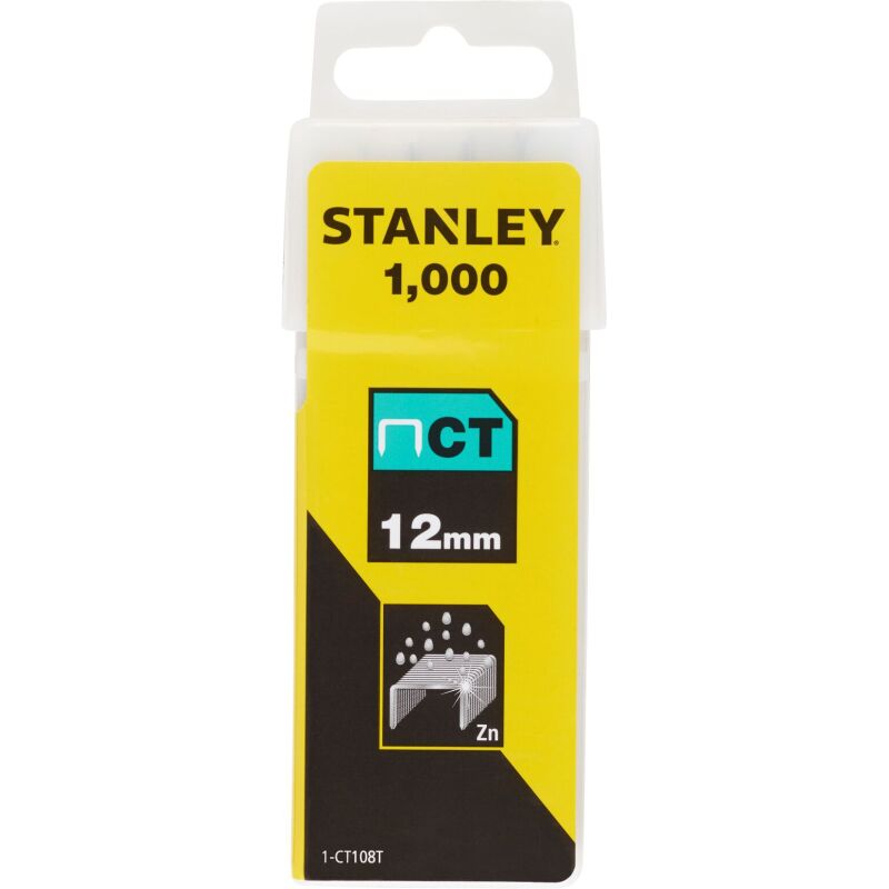 Agrafes plates 12 mm - 1l2po - boite de 1000 pièces