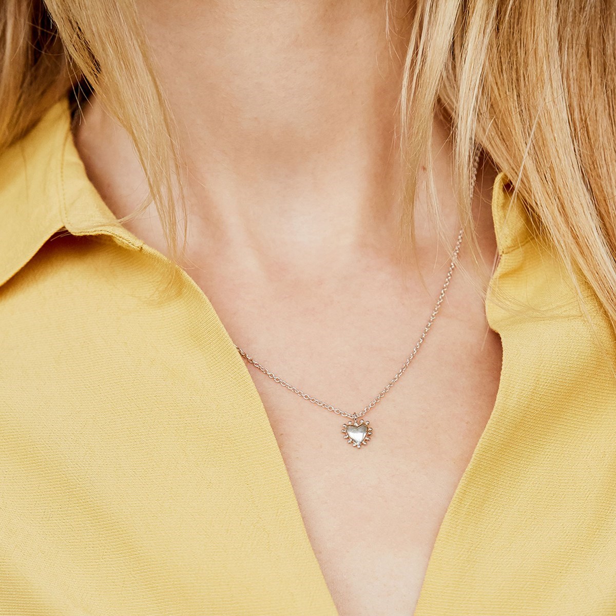 Collier argent petit coeur