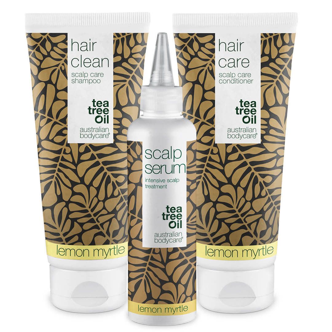 Australian Bodycare Kopfhautpflege Set mit Zitronenmyrte - Gegen trockene Kopfhaut & Schuppen