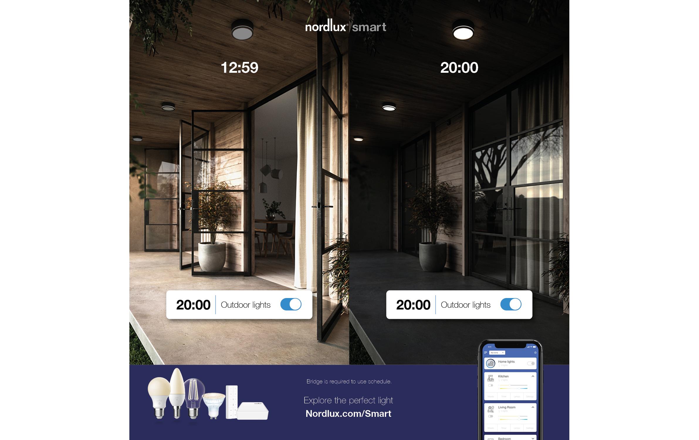 Smart Light Bridge, WeissSteuert Nordlux Smart Leuchten