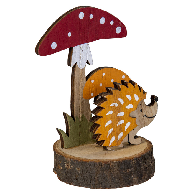 Standdeko - Igel - aus Holz - ca. 7,5 x 12,5 cm