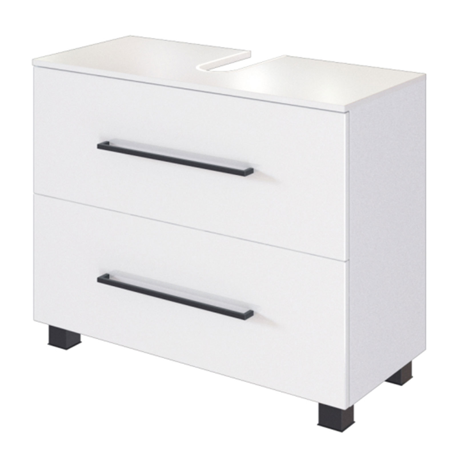 Unterbeckenschrank LUZERN - weiß - 70 cm breit