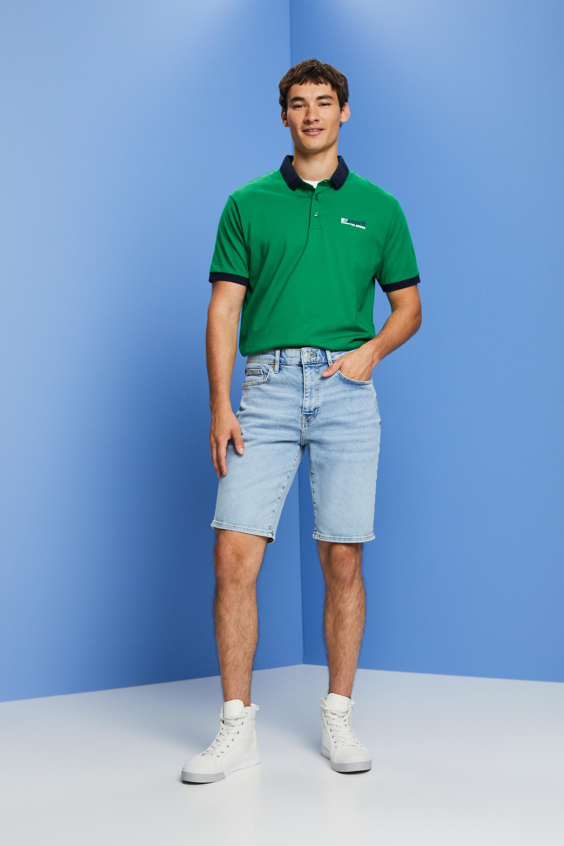 Short en jean décontracté de coupe Slim Fit