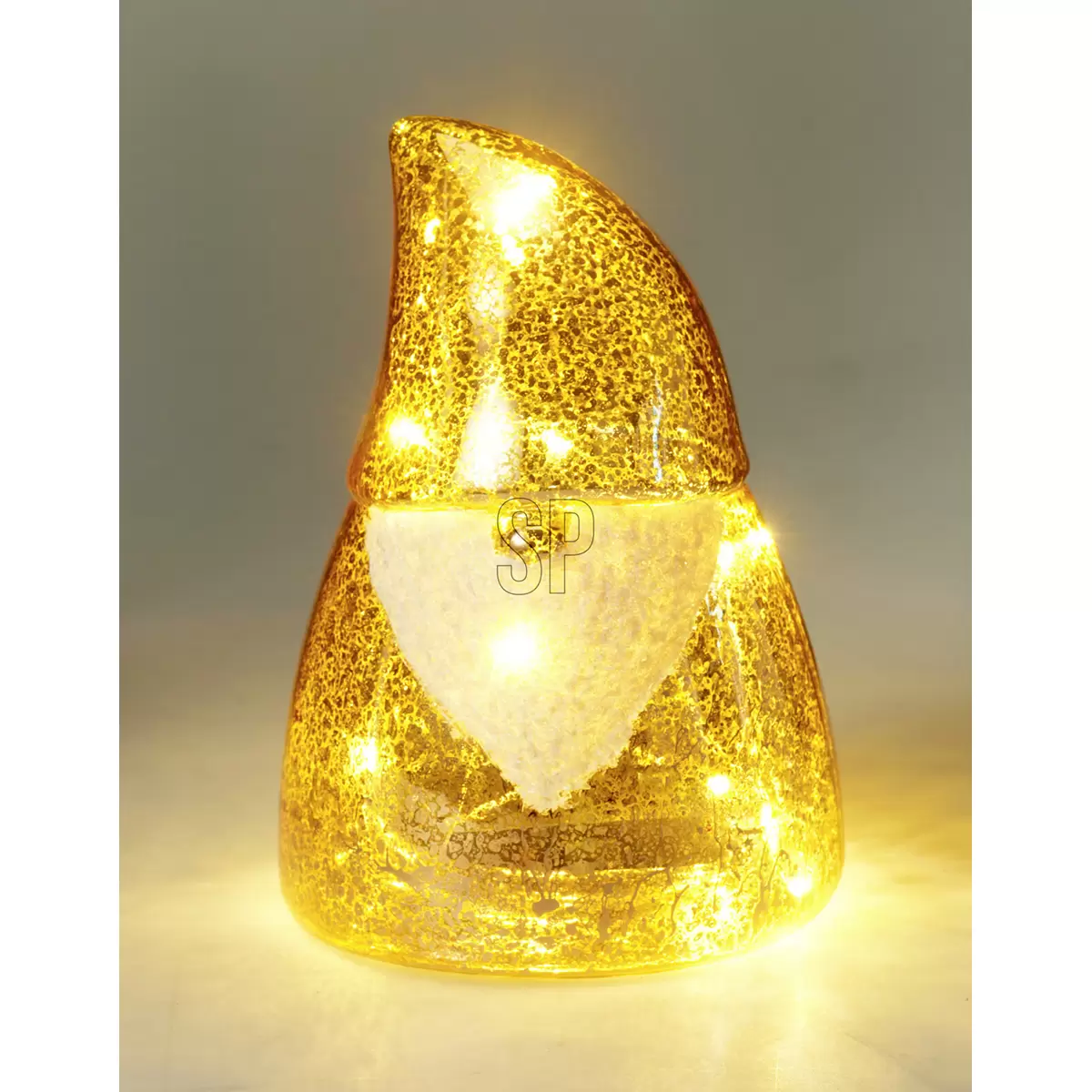 Weihnachtsmann LED Glaslampe coffee,rot,weiss