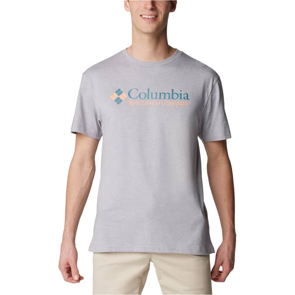 T-shirt COLUMBIA CSC BASIC LOGO TEE COLUMBIA GREY HEATHER/CSC RETRO LOGO