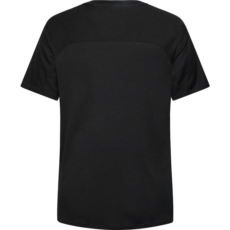 KnowledgeCotton Apparel Cleaver Wool 175 Single Constructed T-Shirt Black Jet