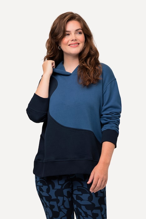 Hoodie, Colorblocking, Kapuze, Langarm, Biobaumwolle