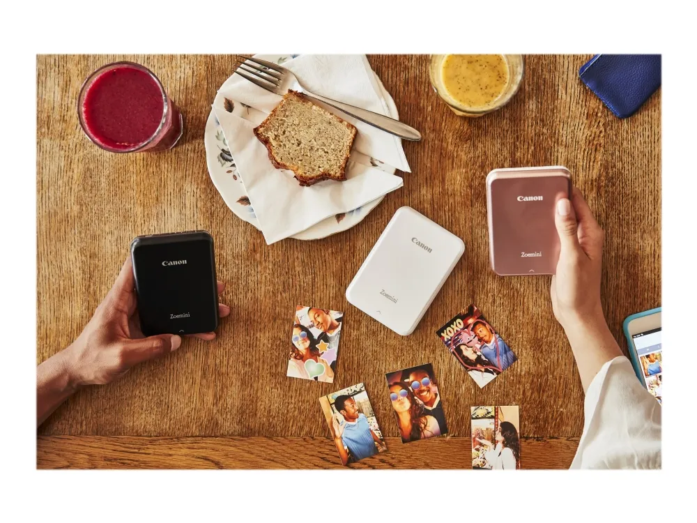 Canon Zoemini - Printer - farve - farvesublimering - 50.8 x 76.2 mm - 314 x 400 dpi - op til 0.83 min./side (mono) / op til 0.83 min./side (farve) - kapacitet: 10 ark - Bluetooth 4.0 - sort