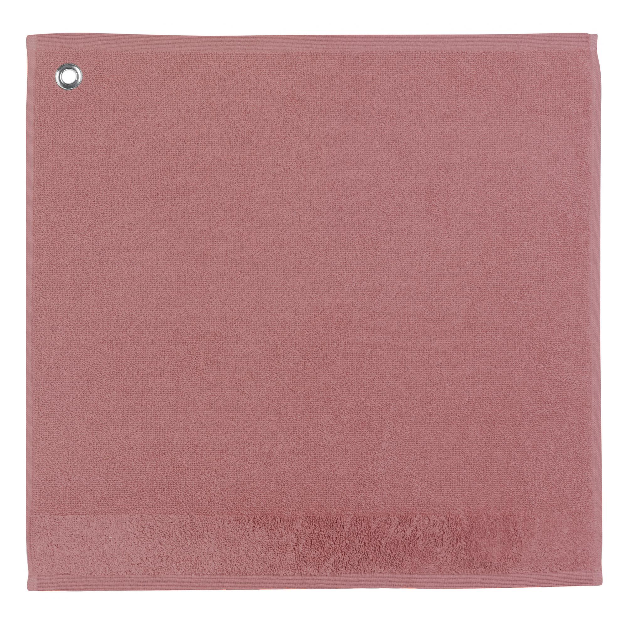 Essuie-mains oeillet curl bois de rose 50 x 50 cm