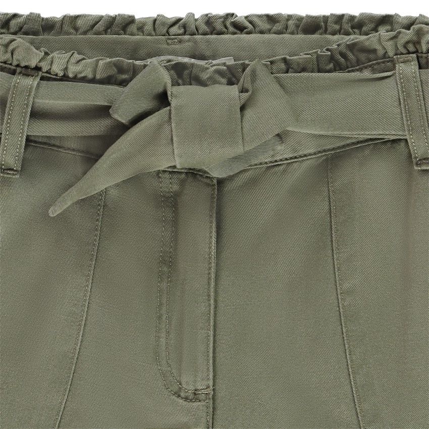 Short paperbag avec ceinture à nouer pour fille - Vert