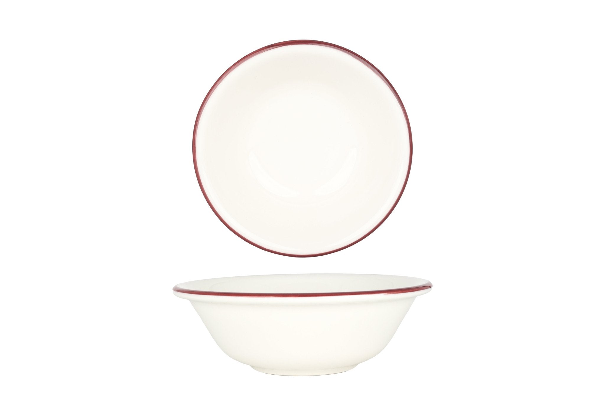 Bonna Bordenset - Linea Burgundy - 24delig - 6 persoons - Porselein