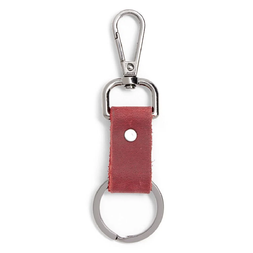 Porte clé lanière simili avec mousqueton