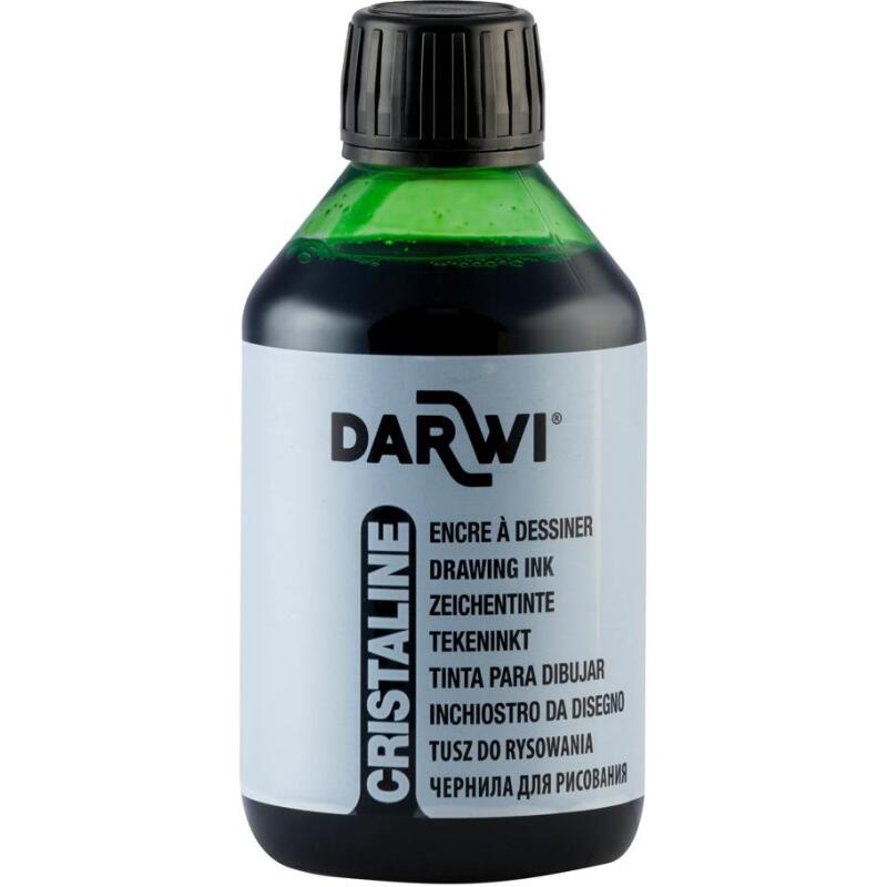DARWI Flacon de 250 ml d'Encre à Dessiner - Vert prairie