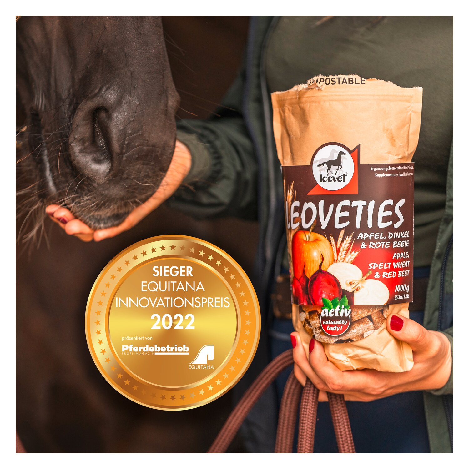 leovet Leckerli Leoveties Apfel & Dinkel & Rote Beete  - 1 kg