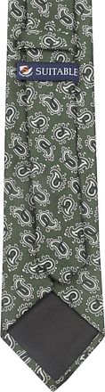 Suitable Stropdas Zijde Paisley Groen TI23-29 kopen