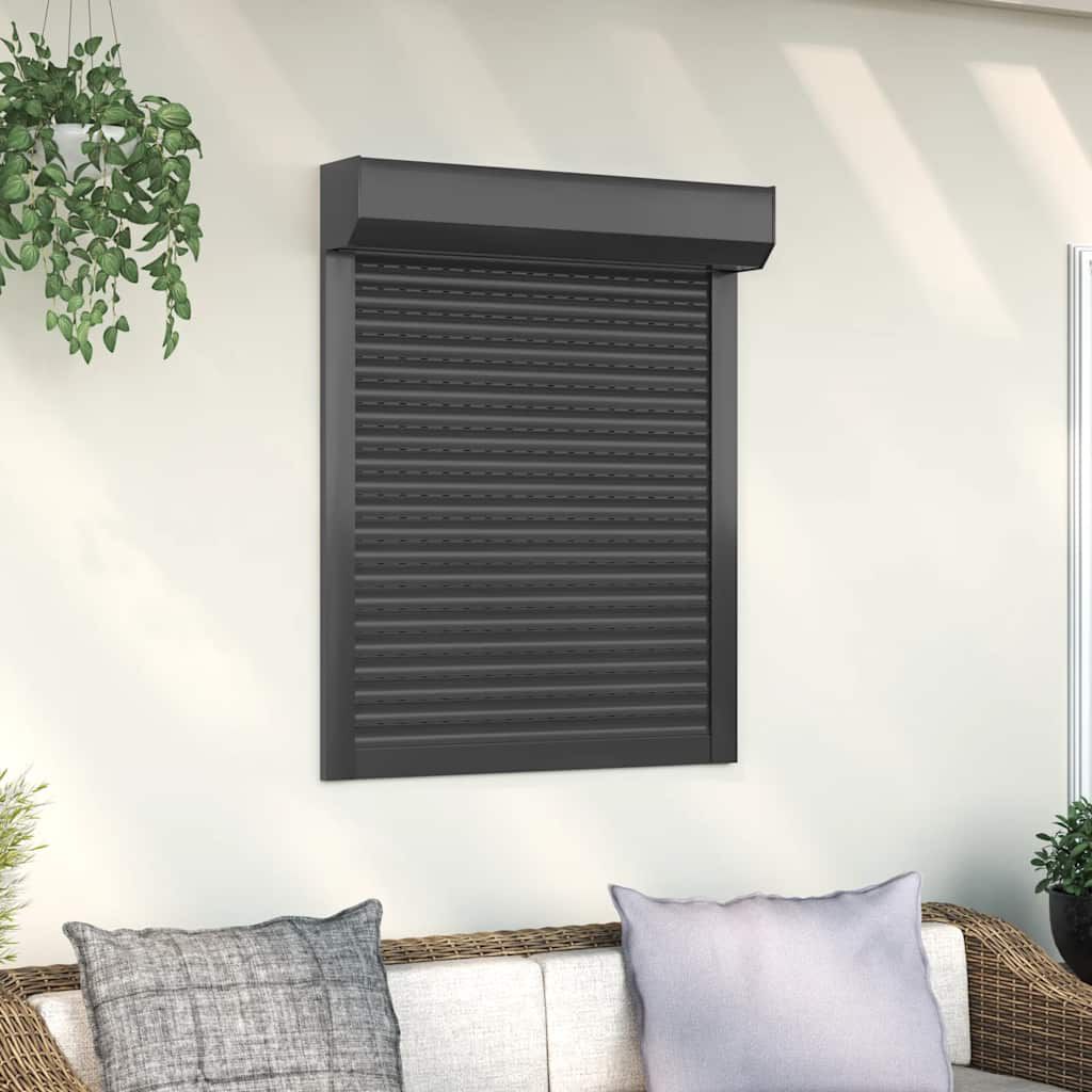 vidaXL Buitenrolluik, aluminium, 70 x 100 cm, antraciet