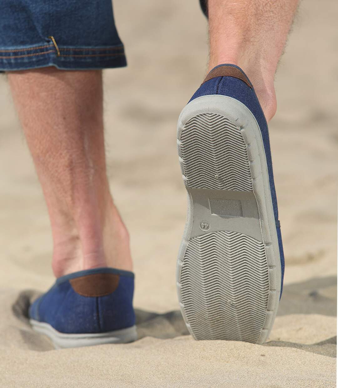 Mocassins en Denim Elastiqués