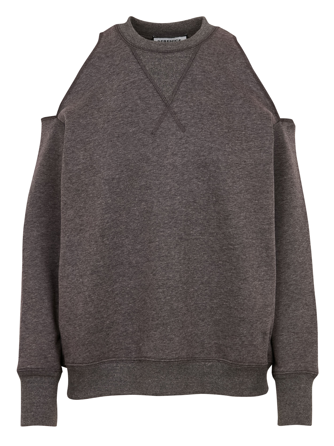 DAWSON - Sweat col rond droit en coton mélangé | Noir
