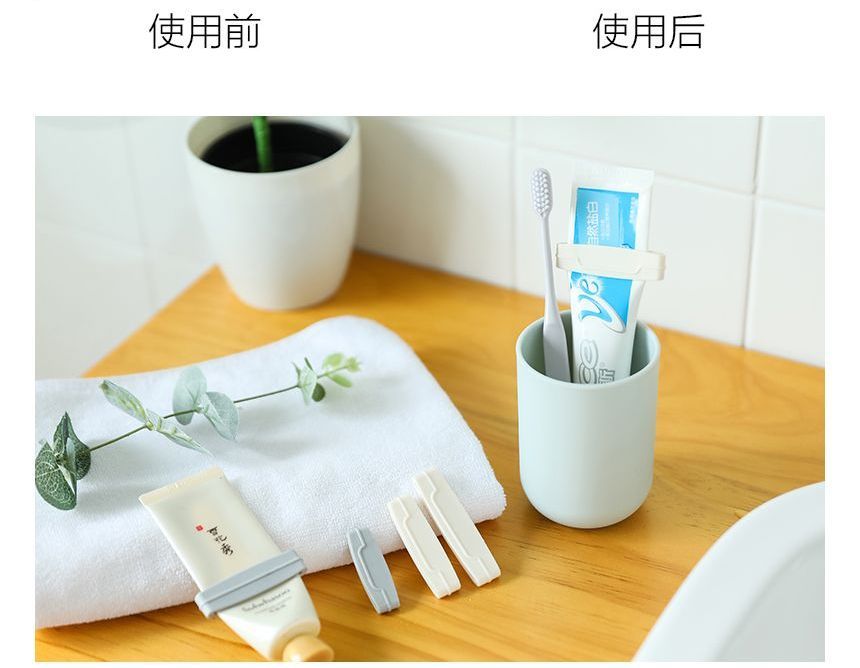 Lazy Corner - Set van 3: Plastic tandpasta knijper