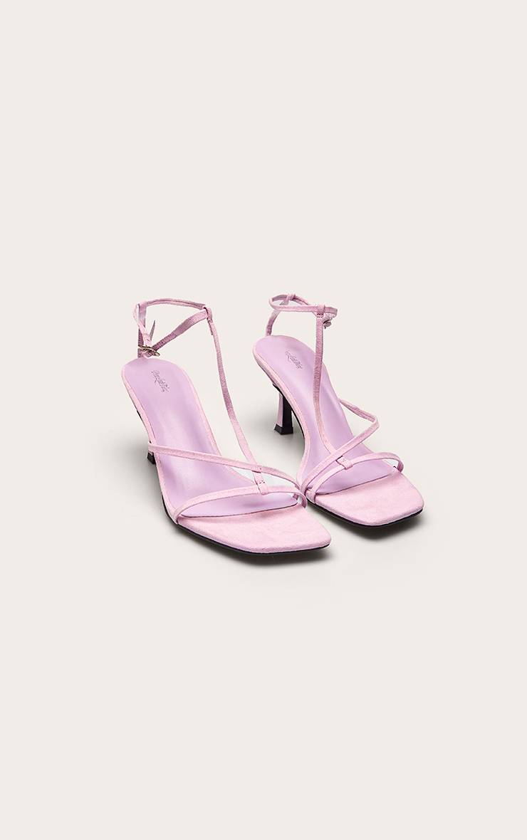 Lilas Sandale À Talon À Brides En Synthétique