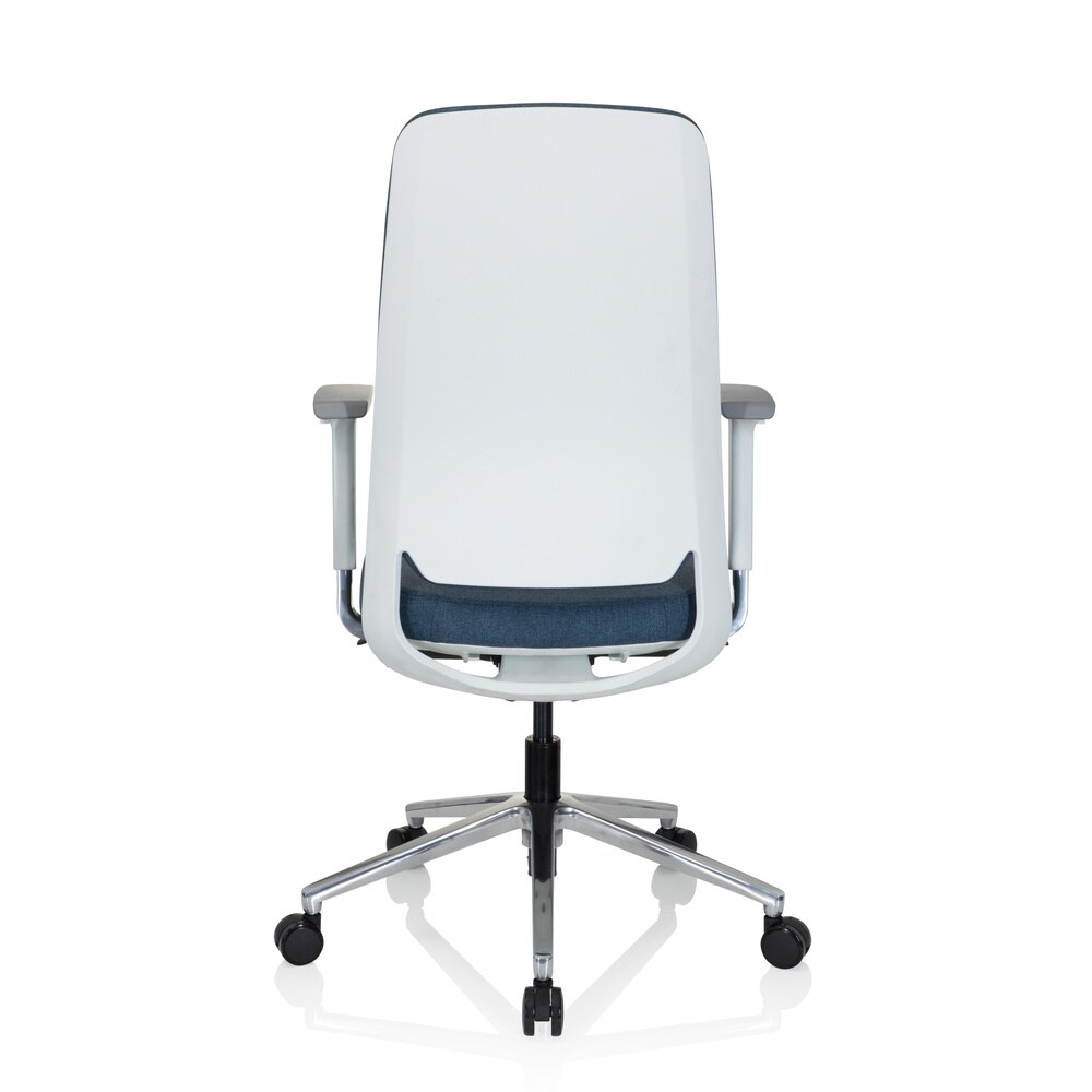 Profi Bürostuhl CHIARO T4 WHITE Stoff mit Armlehnen (höhenverstellbar) hjh OFFICE