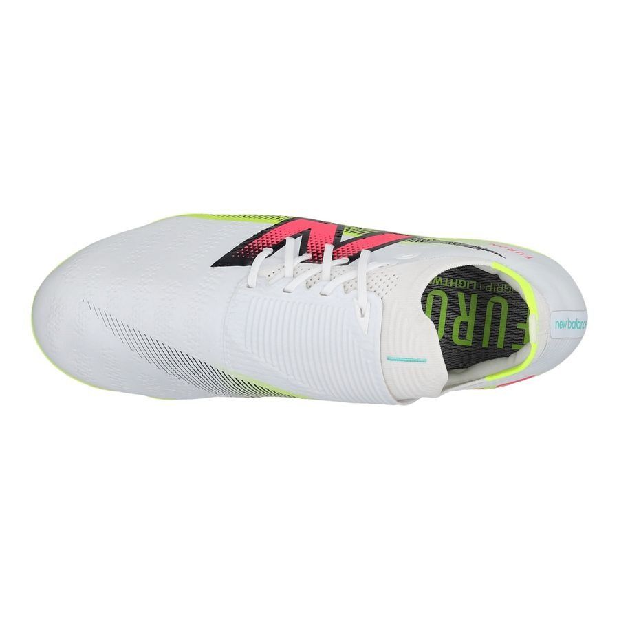 New Balance Furon V7 Pro SG - Blanc/Violet/Jaune Fluo