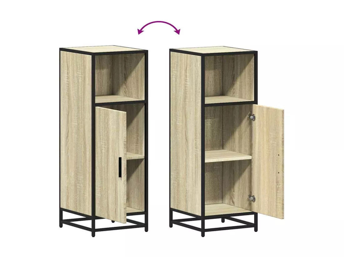 Armoire de salle de bain chêne sonoma 35x37,5x100 cm