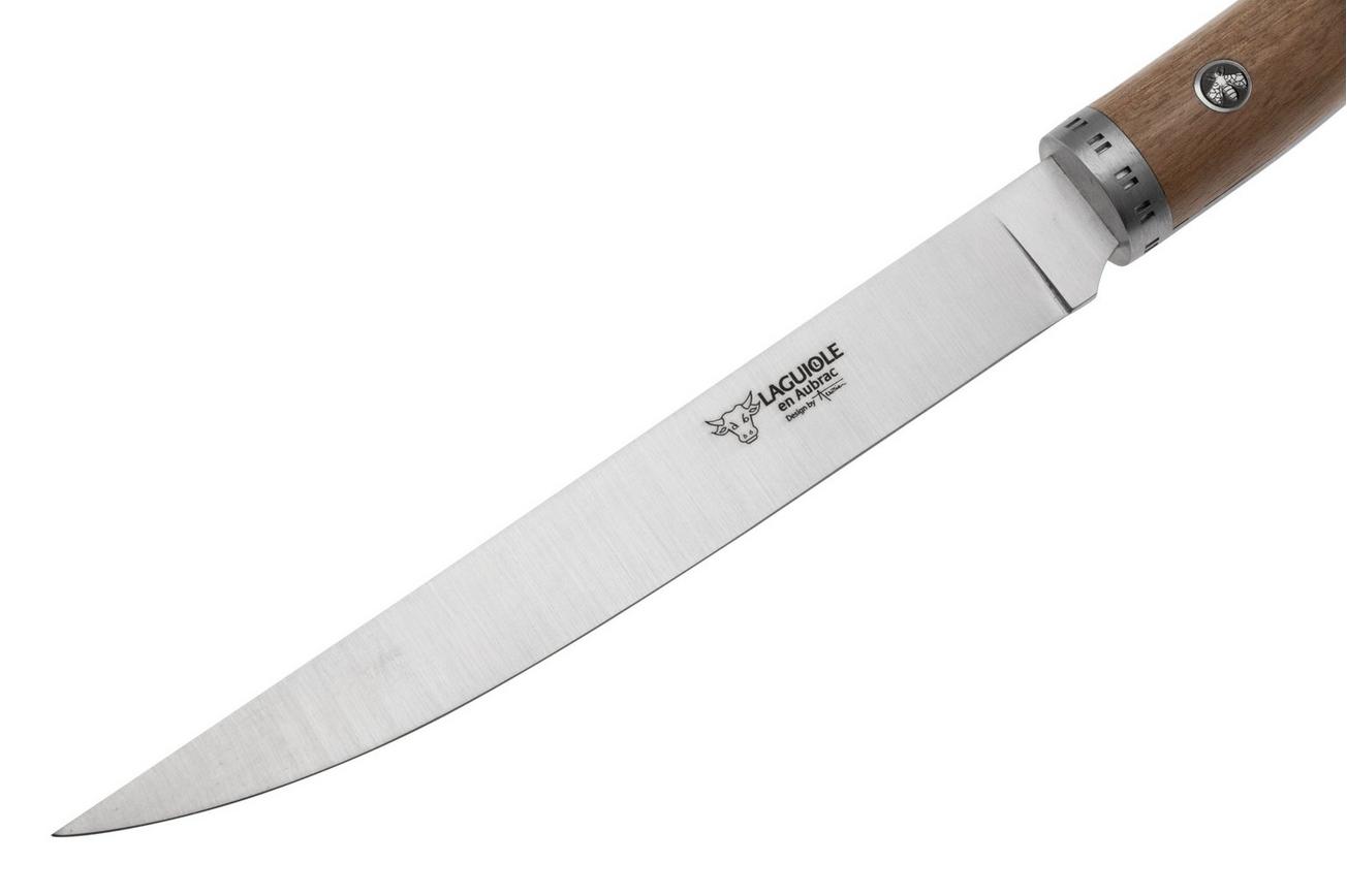 Laguiole en Aubrac Gourmet FGO20NOI walnoothout, uitbeenmes, 20 cm