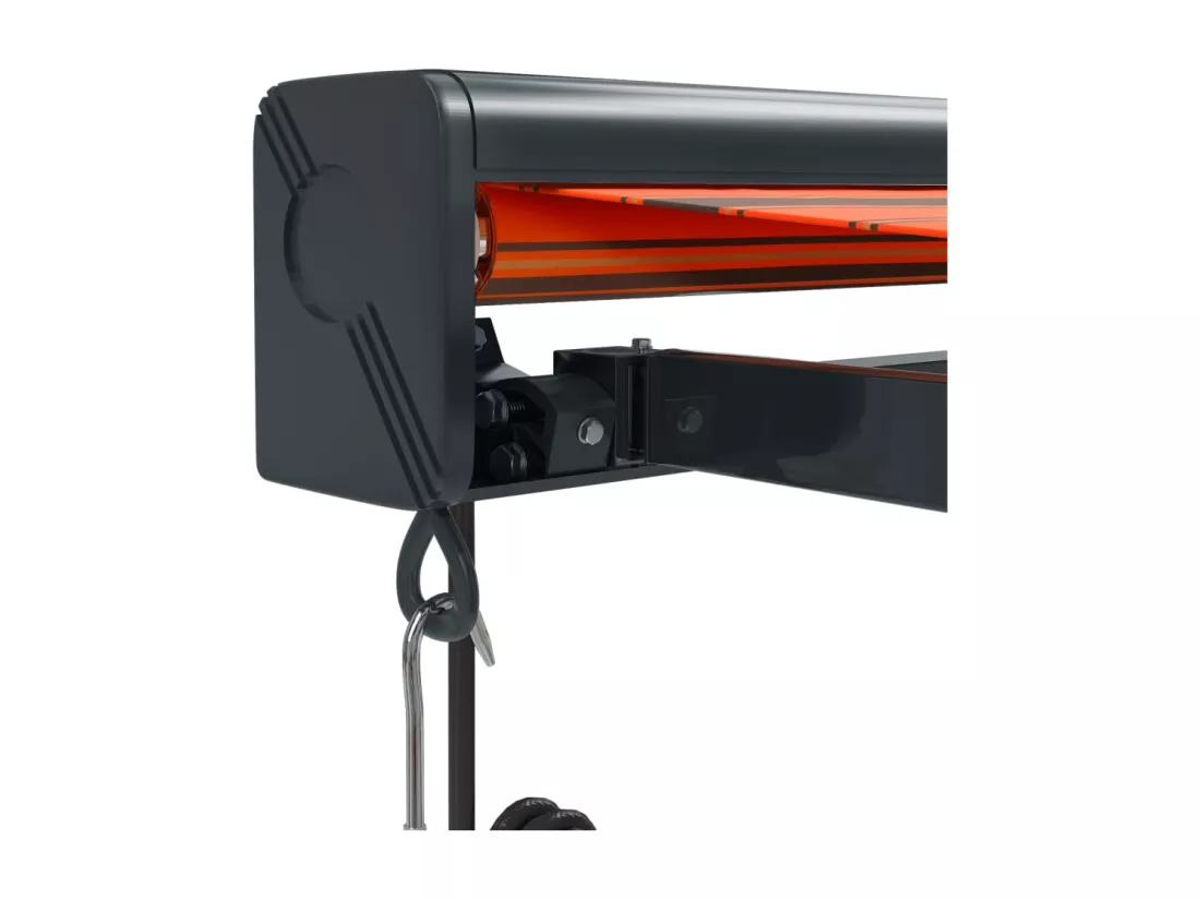 Auvent rétractable orange et marron 4x3 m tissu et aluminium