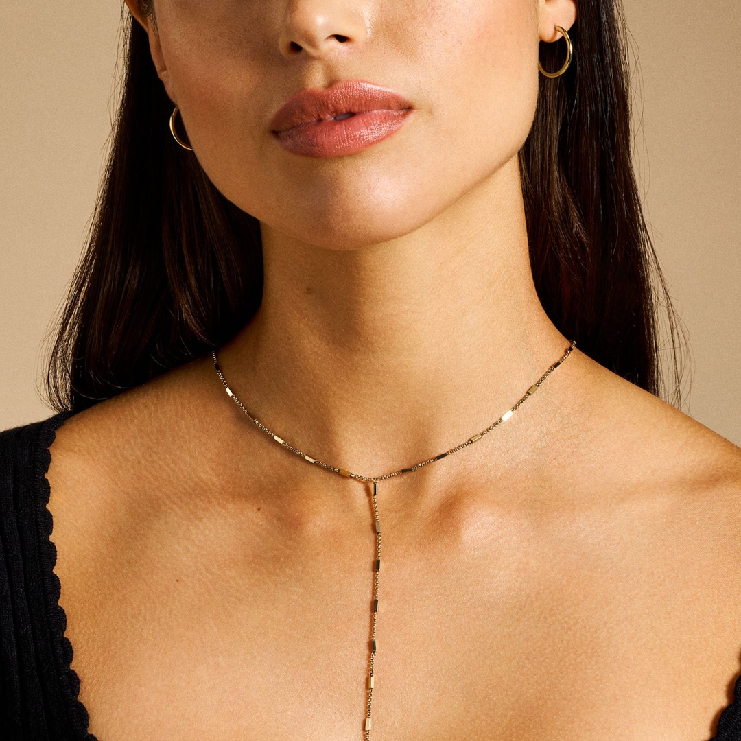 Fossil Halskette All Stacked Up Y-Neck