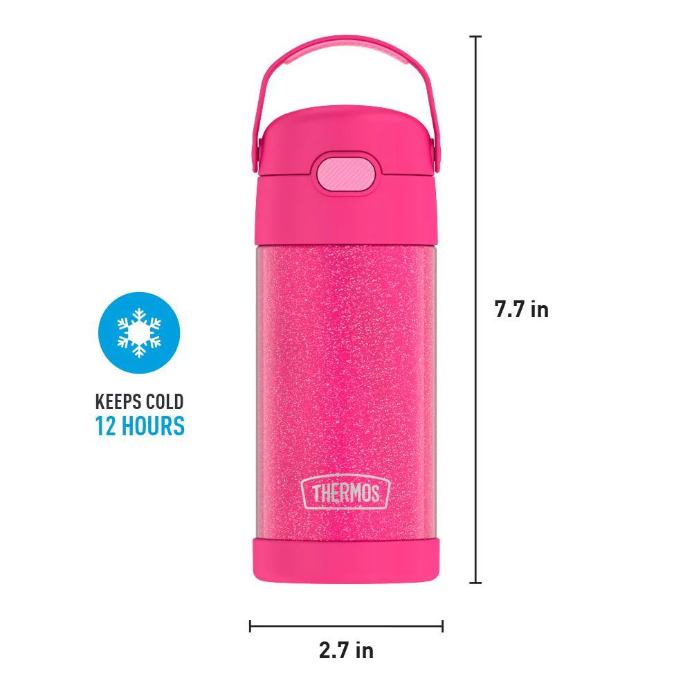 12oz FUNTAINER® WATER BOTTLE GLITTER