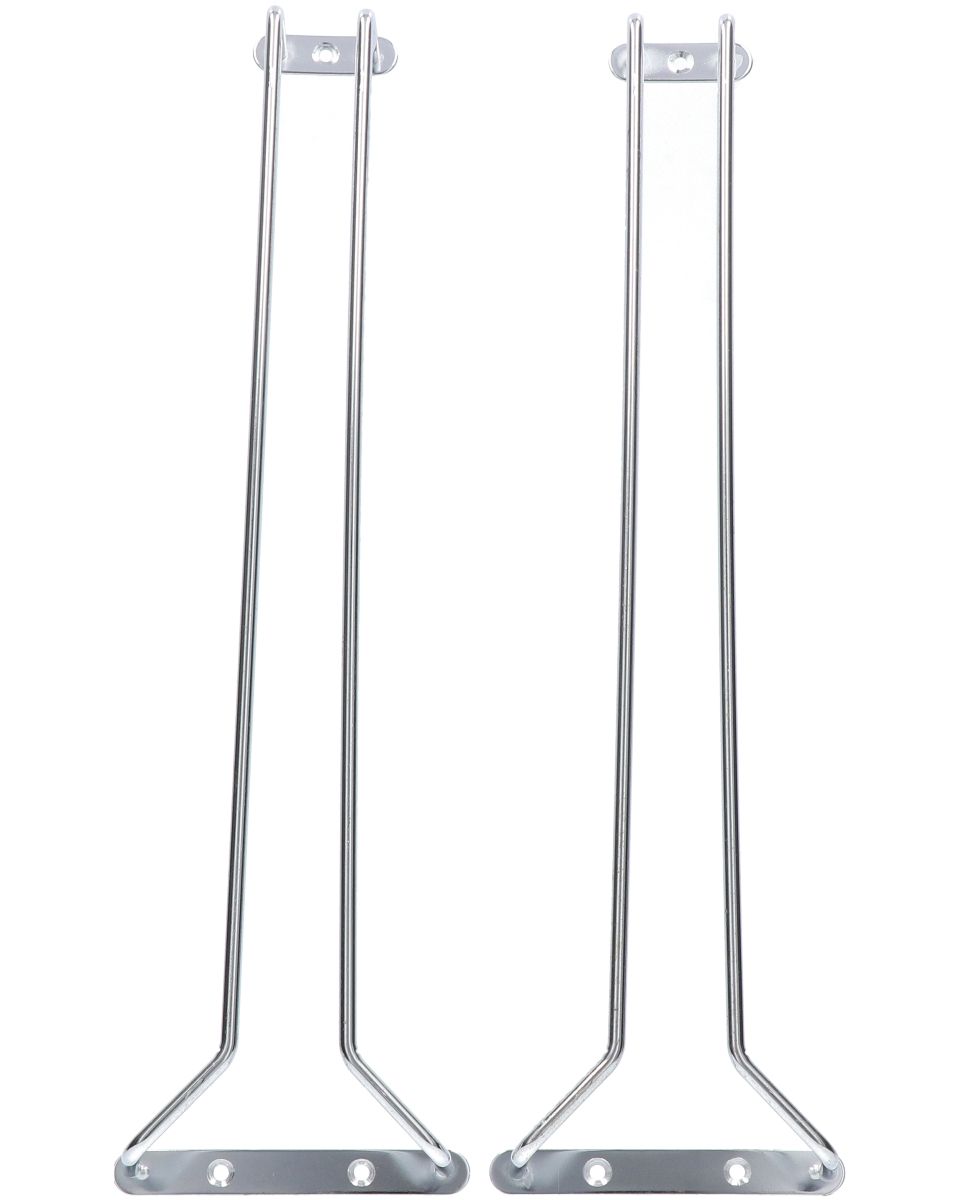 Glazenrek Chroom 400x110mm (set a 2)