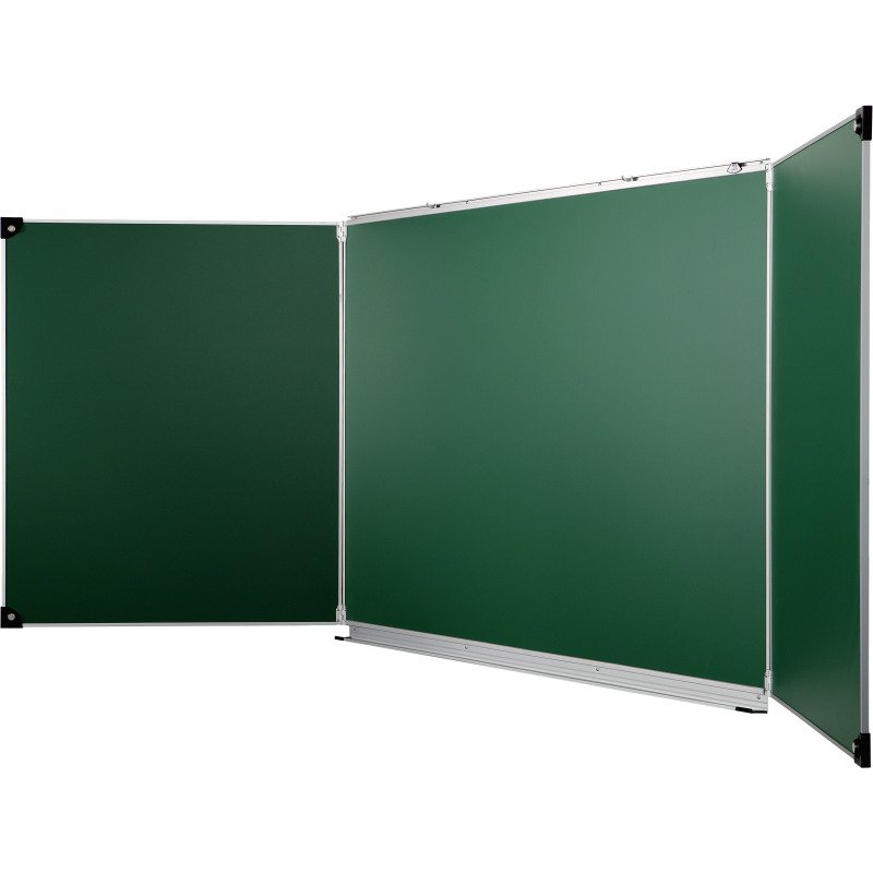 Tableau triptyque scolaire émaillé vert