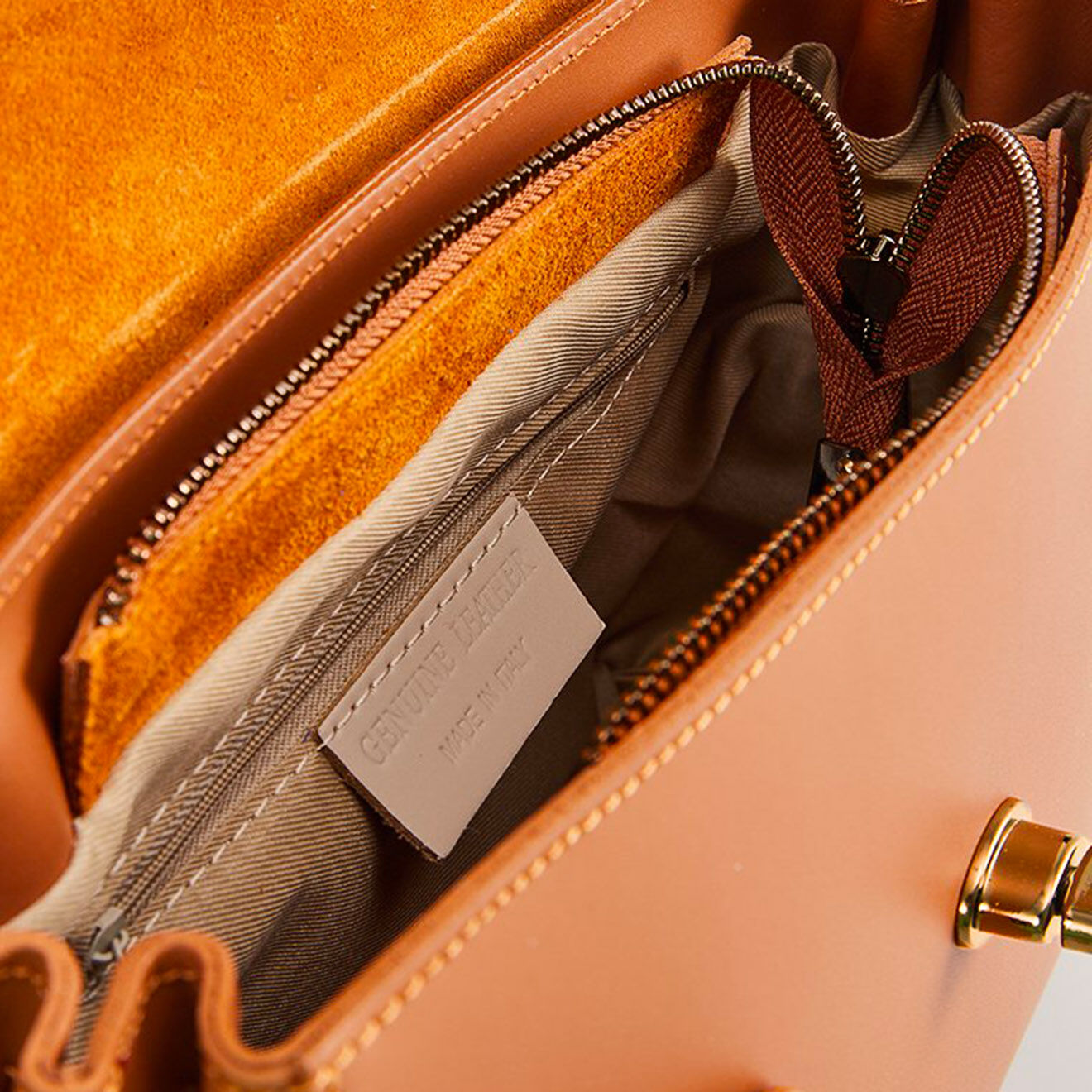 Christian Laurier Sac à main en Cuir Swang camel - 28x20x11 cm