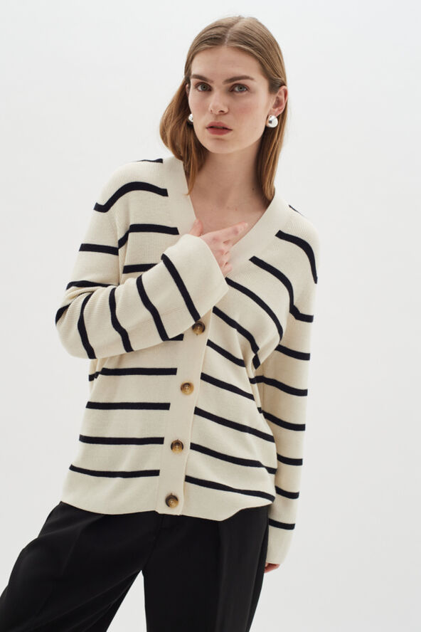 InWear SeffieIW Cardigan Whisper white / black