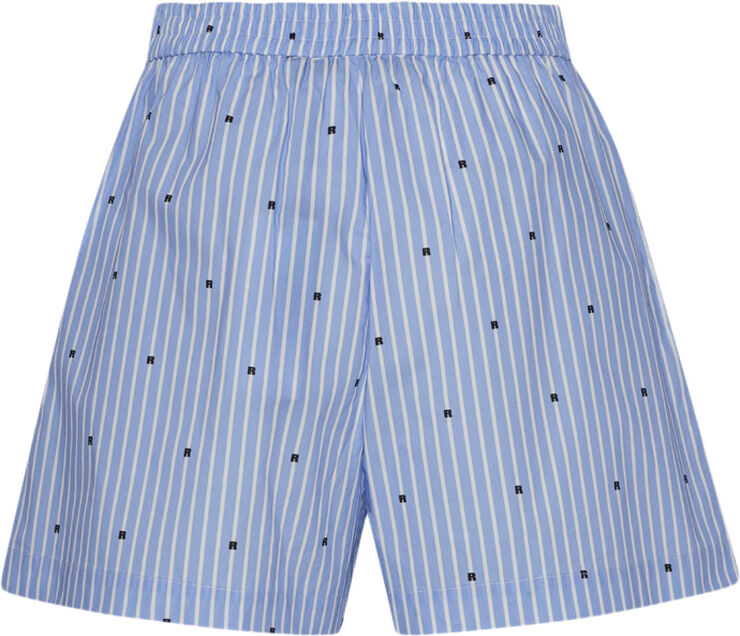 ROTATE Birger Christensen ELASTICATED SHORTS Blue logo stripe   serenity comb.