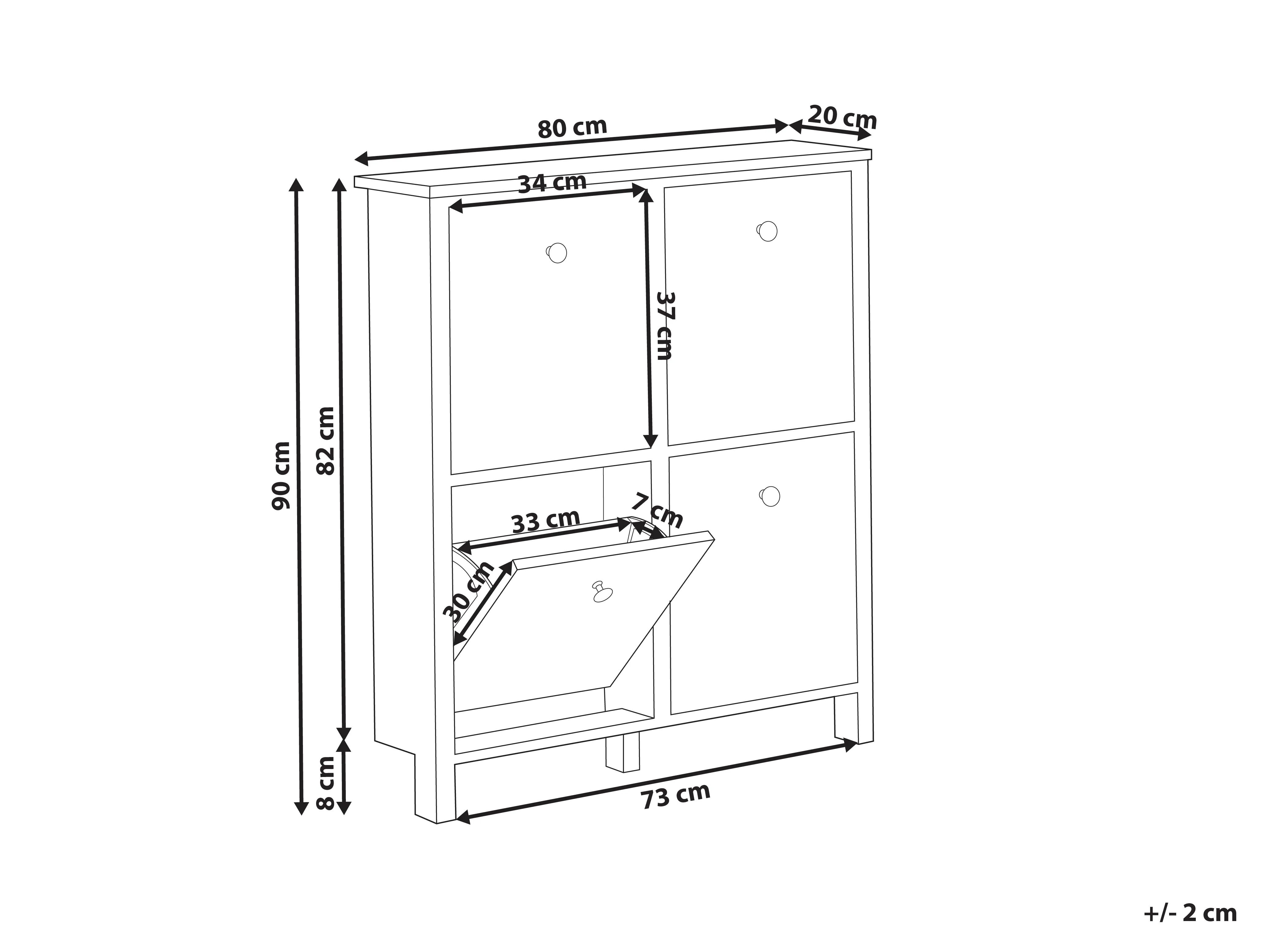 Schoenenkast GIBSON Wit