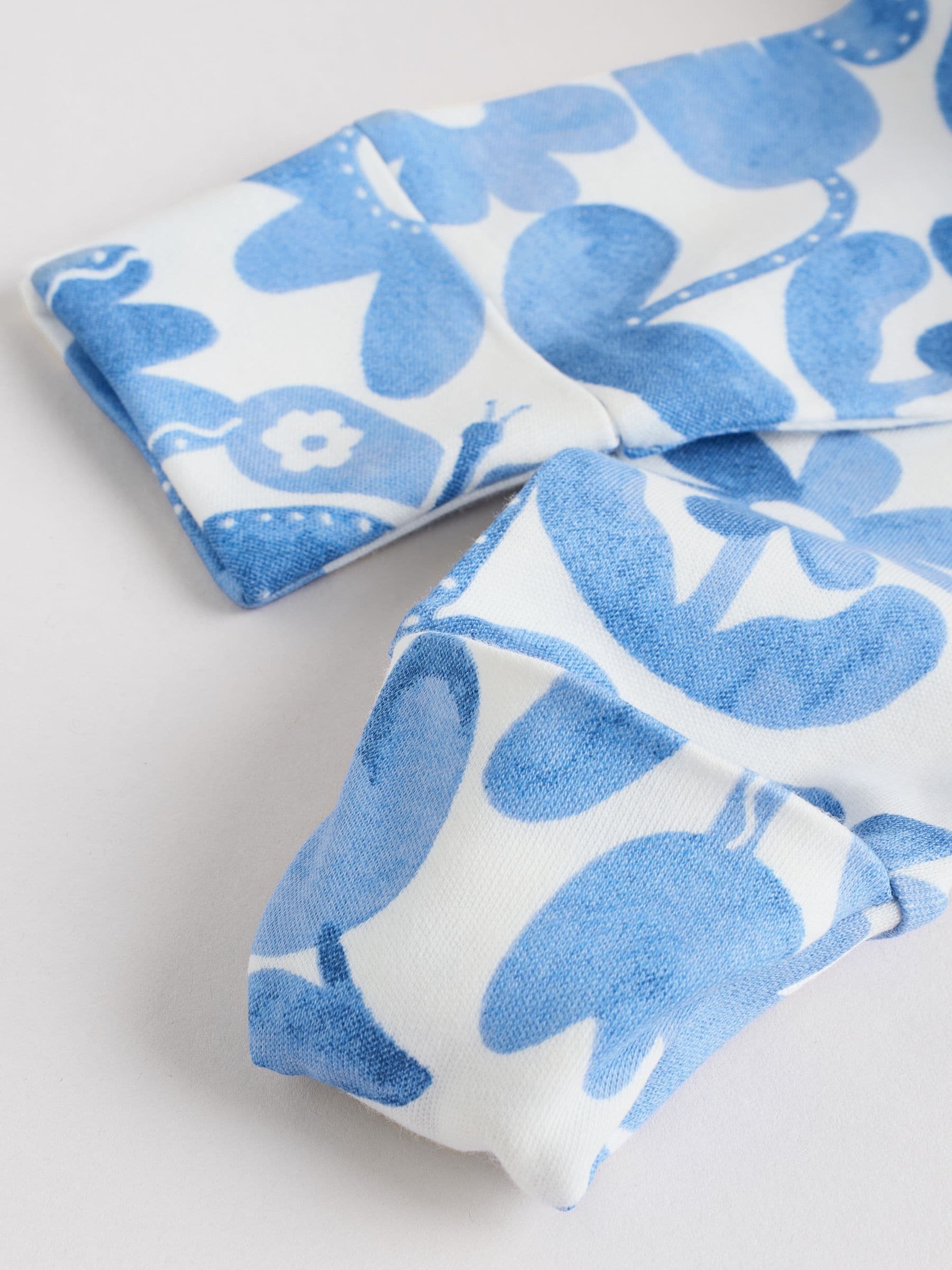 Blauw - 3 Pack Baby-pyjama's met tweewegrits (0mnd -3jr)