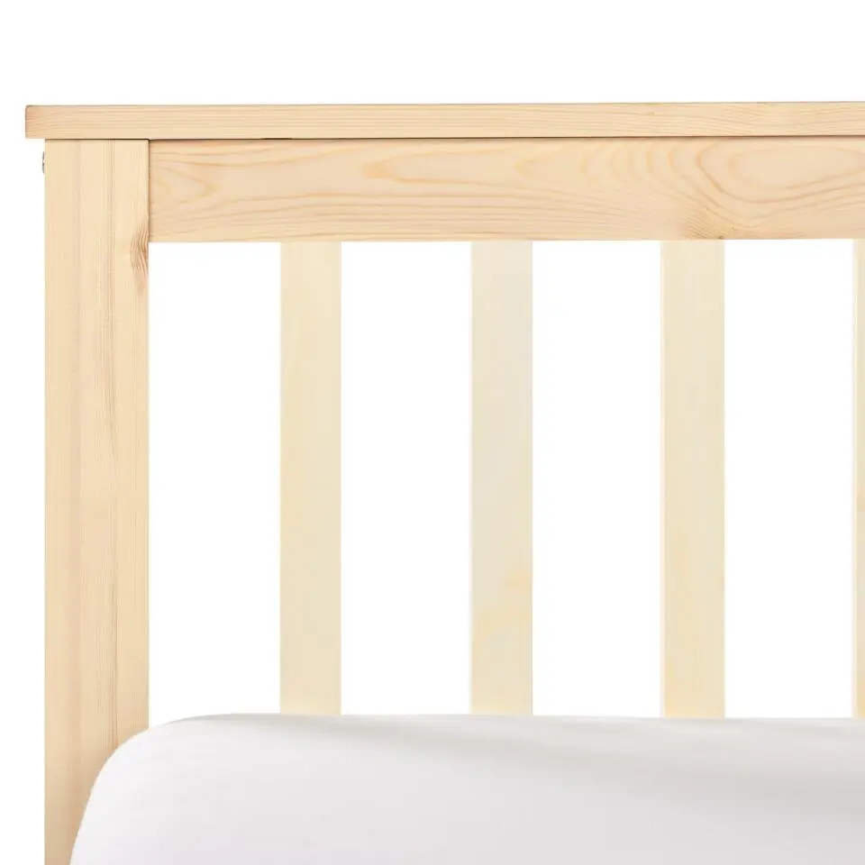 OLENDON - Eenpersoonsbed - Lichtbruin - 90 x 200 cm - Dennenhout