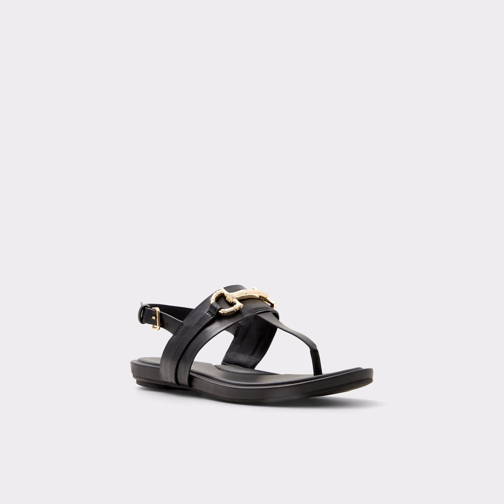 Tany Black Women Flat Sandals