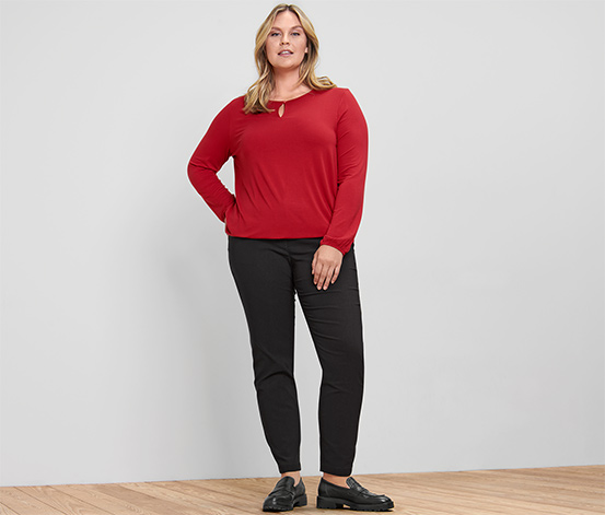 Blusenshirt, rot