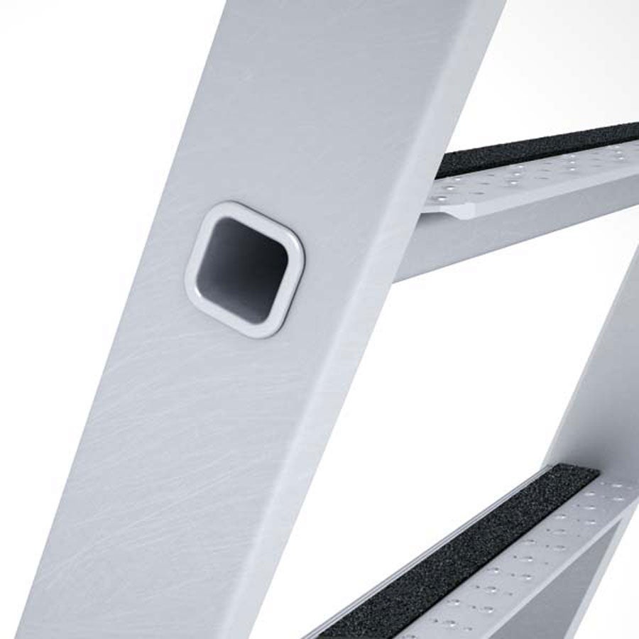 Zarges geplooide trapladder R13step-B geanodiseerd 2x3 treden
