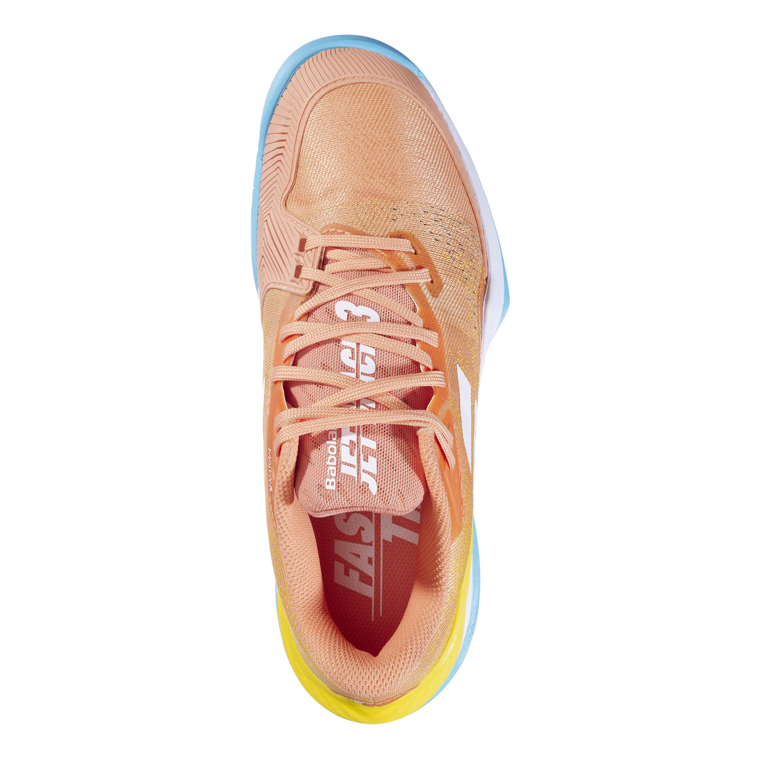 Babolat Jet Mach 3 Chaussures Toutes Surfaces Femmes - Abricot, Jaune