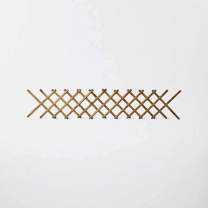 Clôture extérieure bois croisillons Blooma Ibar vert 250 x h.80 cm